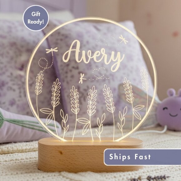 Custom Garden LED Night Light – Unique Decor for Nature Enthusiasts - Picture 1 of 8